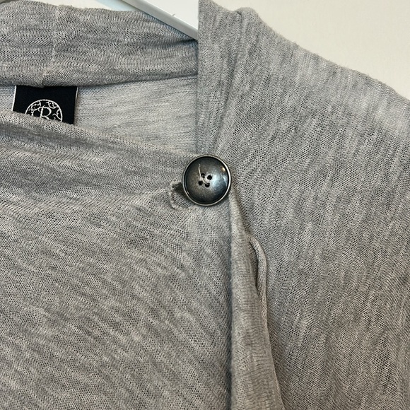 Bobeau One Button Wrap Cardigan, Large - Picture 3 of 12